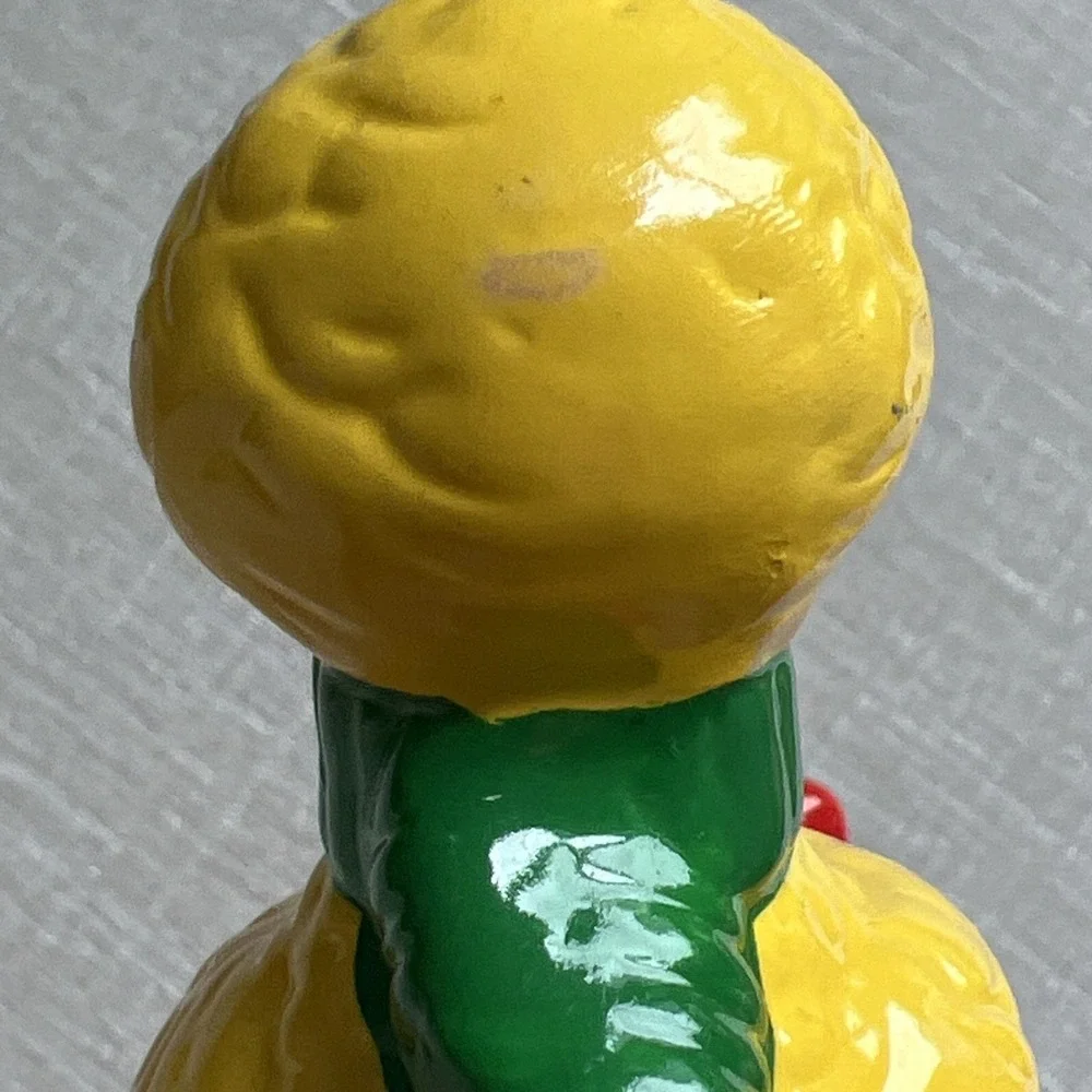Vtg Big Bird Ornament Muppets Seasame Street‎ Ceramic Christmas 3x3 Jim Henson
